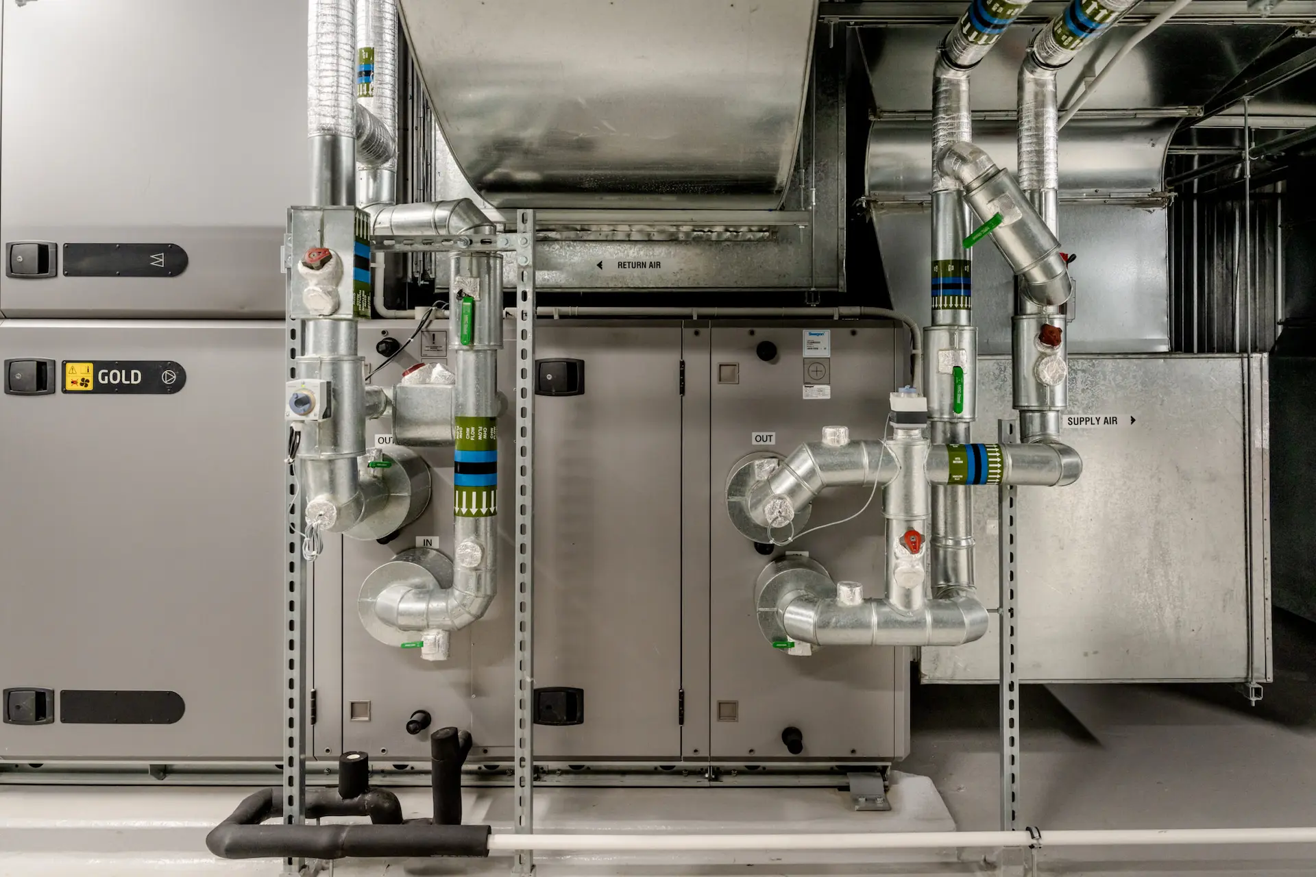 Modern HVAC air handling system